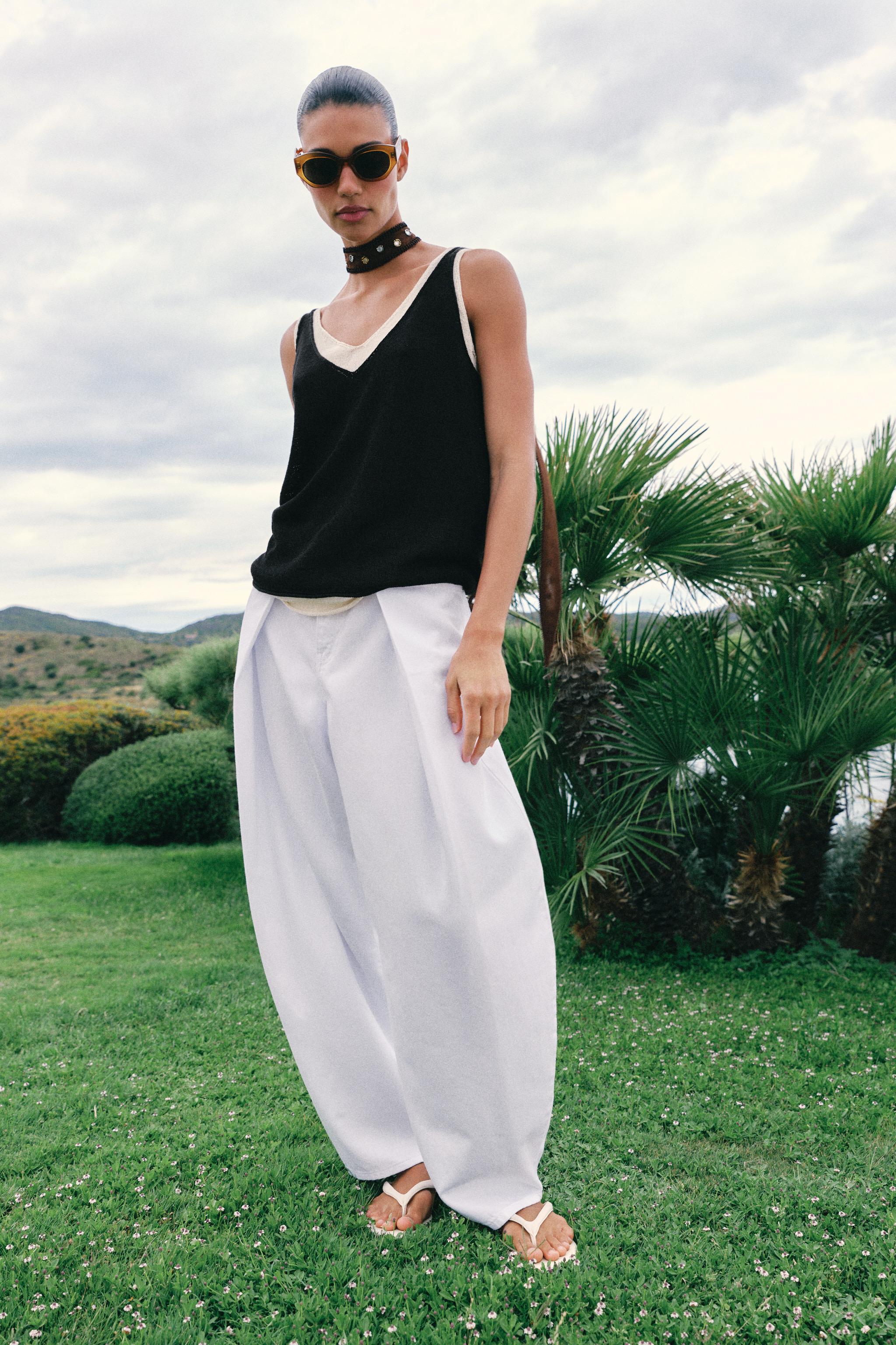 COMBINATION KNIT TOP